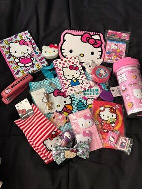 Hello Kitty Pink and White Accessory Set/ Hello Kitty Grab Bag